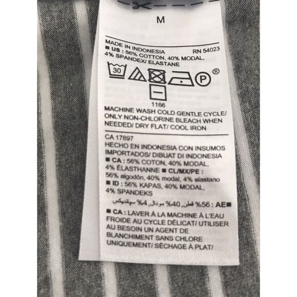 Old Navy Womens Stripe Halter Neck Side Slit Maxi Dress - White/Gray Size M - Picture 5 of 6